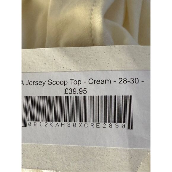 Kasbah Box2 Plus Size 28/30 Cream Jersey Tunic Top – Relaxed Fit NWT - Picture 12 of 12